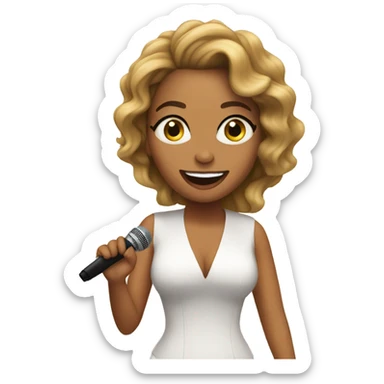 Beyoncé singing  sticker