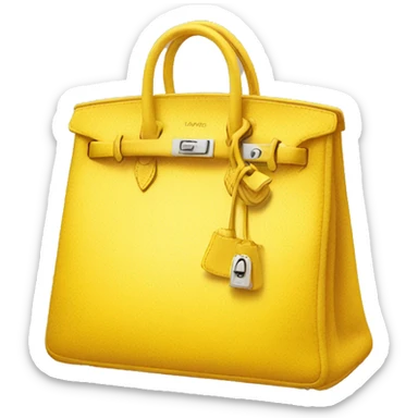 Yellow Birkin bag sticker