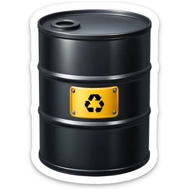 oil barrell sticker