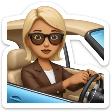 Simit araba kullanıyor sticker