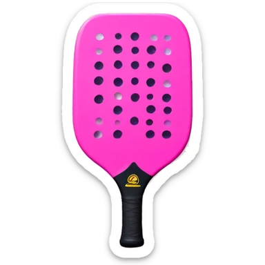 Pink pickleball paddel sticker