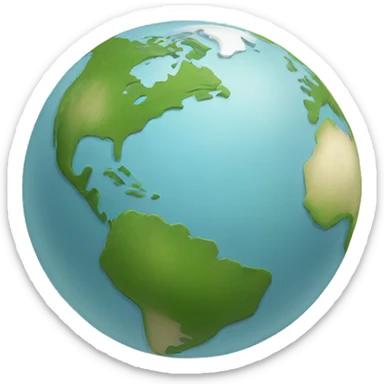 globe south america sticker