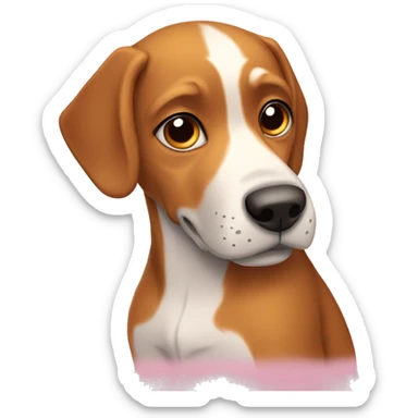 perro enfermo sticker