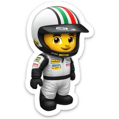 1991 minardi F1 driver sticker