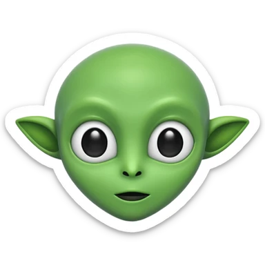 generate an alien emoji sticker