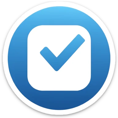 Provide Instagram blue tick verification logo as a text format sticker