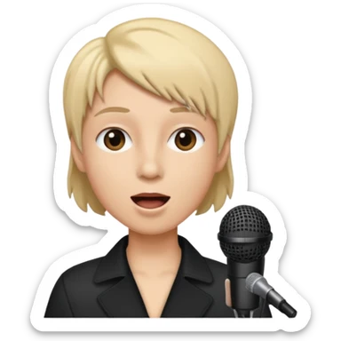 hollywood sing sticker