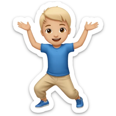 dance small kid sticker