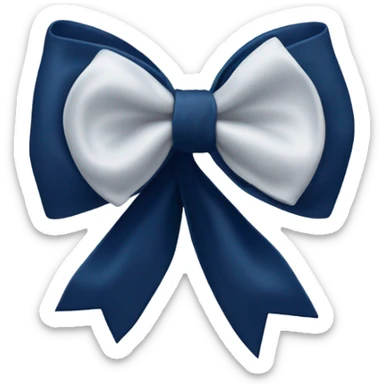 navy bow  sticker