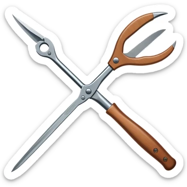 long-handled pruners sticker