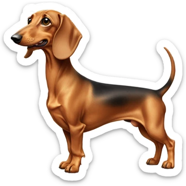 Weenie dog sticker