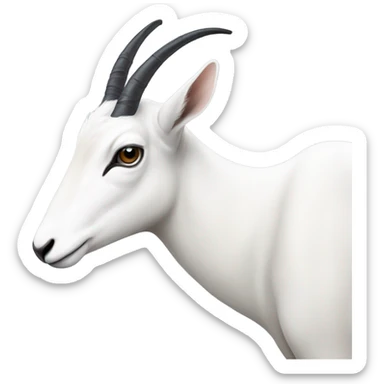 white antelope sticker