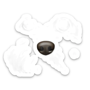 yorkshire dog short fur sticker