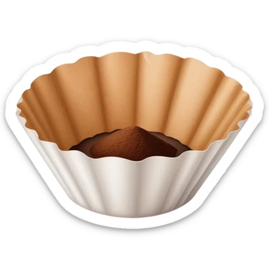filling coffee in filter
 sticker