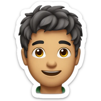 Newyear wishes from boy sticker