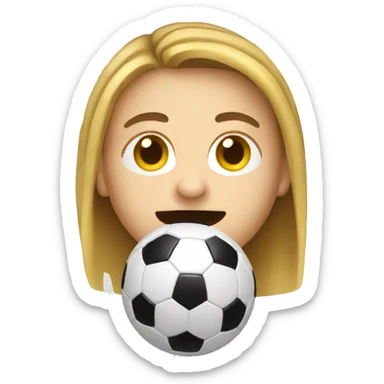 play soccer sticker