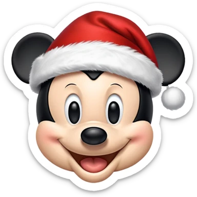 Christmas Mickey mouse sticker