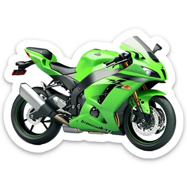 Kawasaki Ninja (Sportbike) - Kawasaki Ninja ZX-10R (Model Year: 2022) (Iconic colour: Green) sticker
