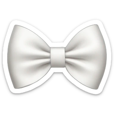 white bow drawing sticker