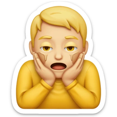 Create an emoji choking with hands sticker
