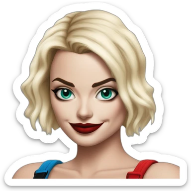 Harley quinn Margot Robbie sticker