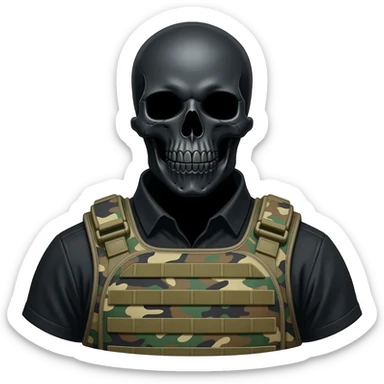 Ghost call of duty sticker