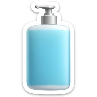 light blue body wash bar sticker