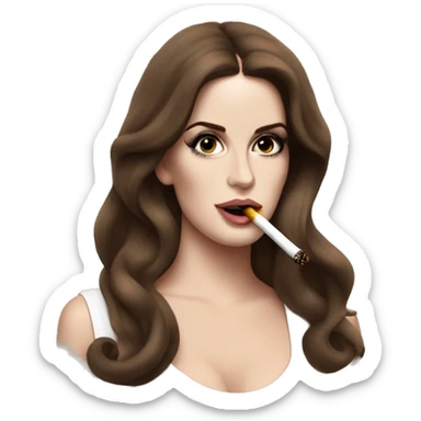 Lana Del Rey smoking sticker