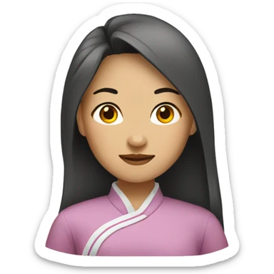 A Chinese women  sticker