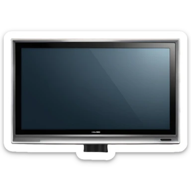 modern tv standing on a super luxurious cupboard sticker