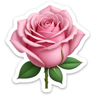 light pink rose bud sticker