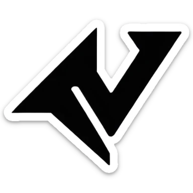 the classic fast forward emoji ⏩  in black and white sticker