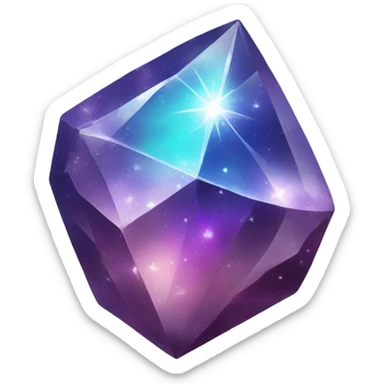 Crystal Mineral Galaxy Sparkle sticker