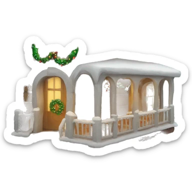 Christmas house sticker