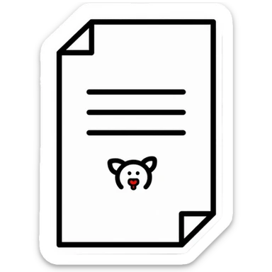 Birth certificate document with name and date fields sticker