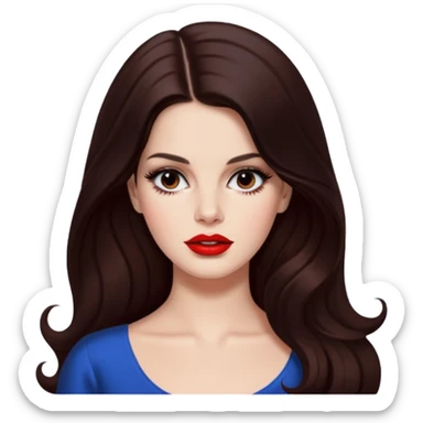 A coqquete lana del rey sticker