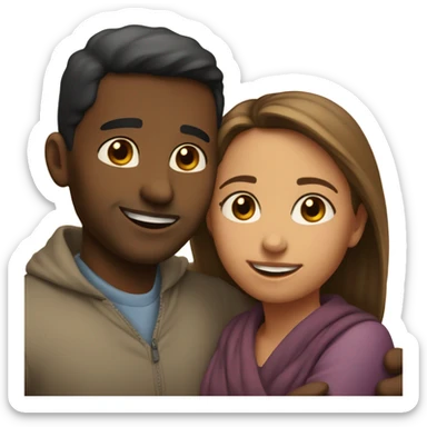 two people in love sticker