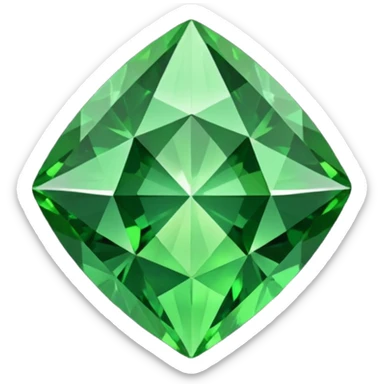Demantoid Garnet gem sticker