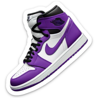 nike-air-jordan-1-purple-and-white-logo sticker