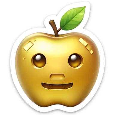 Minecraft golden apple sticker