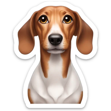 dachshund extra long sticker