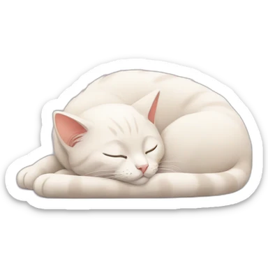 Cat sleep sticker
