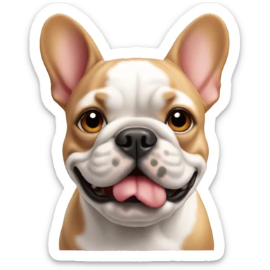 Red-haired French bulldog sticker