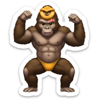 Gorilla twerking  sticker