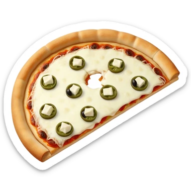 just black and green olives pizza sticker