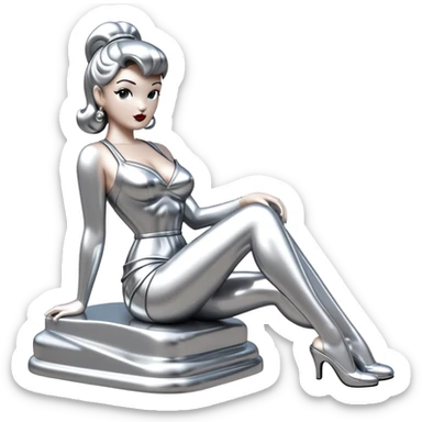 sorayama statue pin up sfw sticker