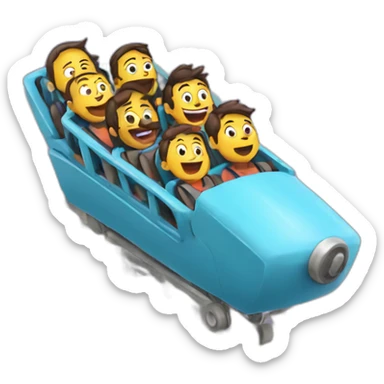 roller-coaster sticker