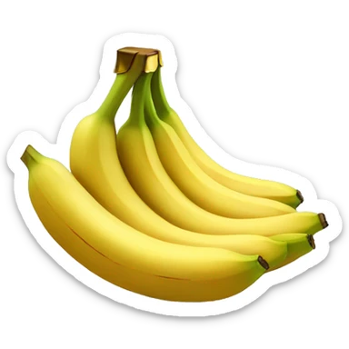 one single banana with gold spikes, super pointy sticker
