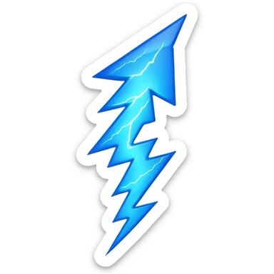 lightening in the sky sticker