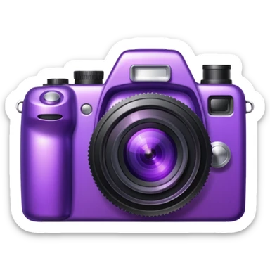Glitter Hot Camera Purple sticker